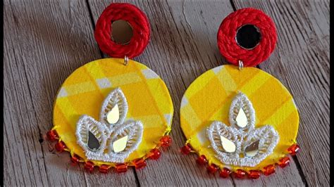 Handmade Earrings Diy Fabric Earrings Create Ideas Make Money Earring