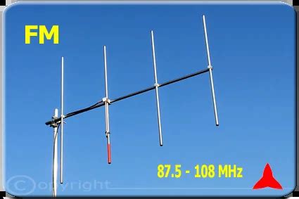 Aryckm B X Antenna Fm Yagi Direccional Elementos Mhz