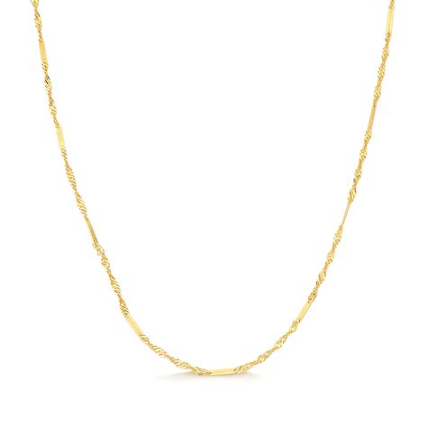 Corrente Singapura 45 Cm Em Ouro 18k