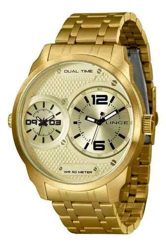 Reloj Lince Para Hombre Ref MRGH162l C2kx Sobredimensionado Dorado