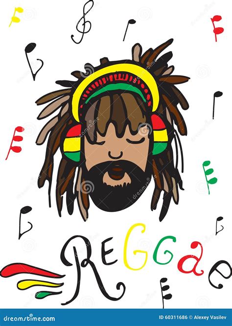 Rastaman Cartoon Vector 24437189