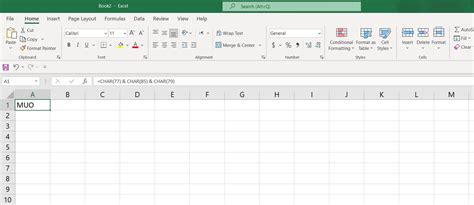 How To Use The Char Function In Excel