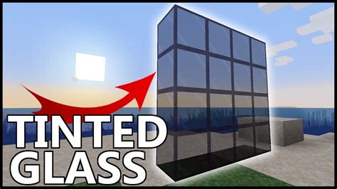 What Does Tinted Glass Do In Minecraft Youtube