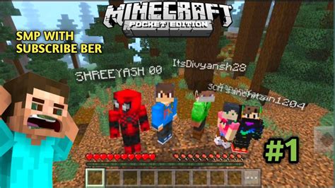 Smp With Subscribe Ber Minecraft Pe Fk Army Smp Minecraftpe