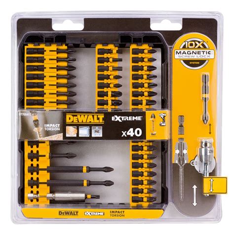 Dewalt Dt70541t Qz Extreme Impact Torsion Driver Bit Set X40 Pcs