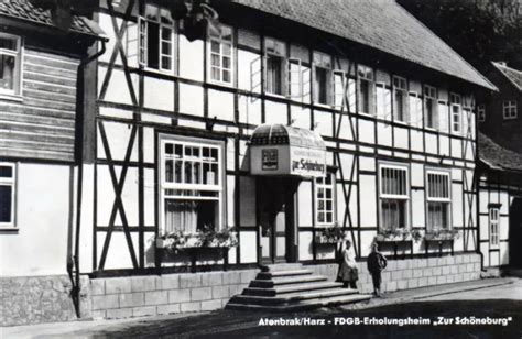 Ak Ddr Altenbrak Harz Fdgb Erholungsheim Zur Sch Neburg Hotel