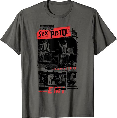 Sex Pistols Official Classic Photo Collage T Shirt Clothing Shoes And Jewelry