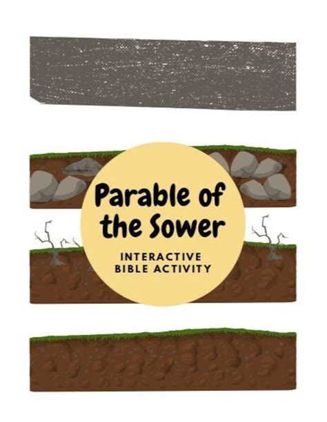 Parable Of The Sower Kids Activity Interactive Bible Lesson Sunday