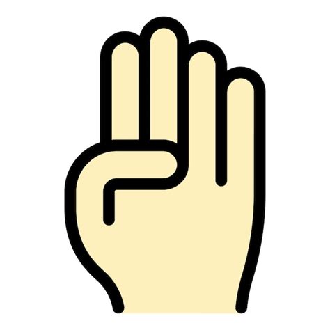 Premium Vector Hand Gesture Icon Outline Hand Gesture Vector Icon