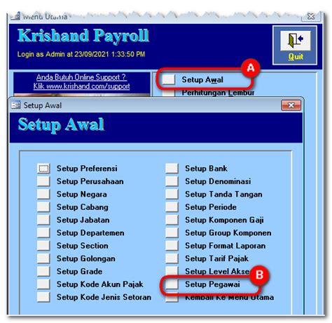 Cara Mengubah Status Dan Atau Tanggungan Pajak Di Dalam Krishand Payroll