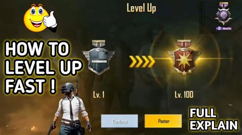 How To Level Up Fast In Pubg Mobile Increase Level Fast In Pubg Youtube