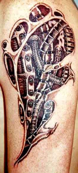 Biomech Under Skin Tattoo Tattooimages Biz