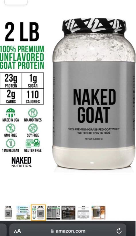 Naked Goat Protein Health Nutrition Health Supplements Sports Fitness Nutrition On Carousell