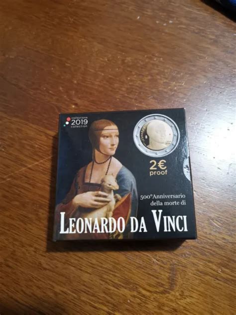 Moneta Euro Leonardo Da Vinci Proof Italia Eur Picclick It