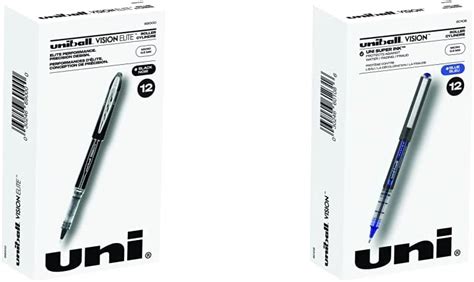 Amazon Uniball Vision Elite Rollerball Pens With 0 5mm Fine Point