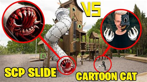 Scp Slide Vs Cartoon Cat Bruno Carnivorous Slide Scp Ate It Youtube