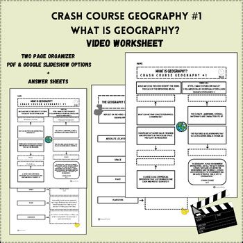 Crash Course Geography 1 What Is Geography Worksheets By