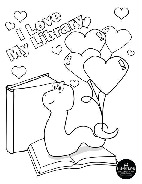 Valentine S Day Coloring Page Public Library Coloring Home The Best