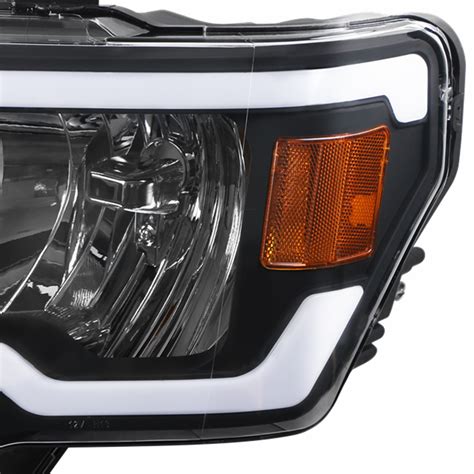 Left And Right Led Drl Headlights Front Lamps For 2009 2014 Ford F 150 F150 Ebay