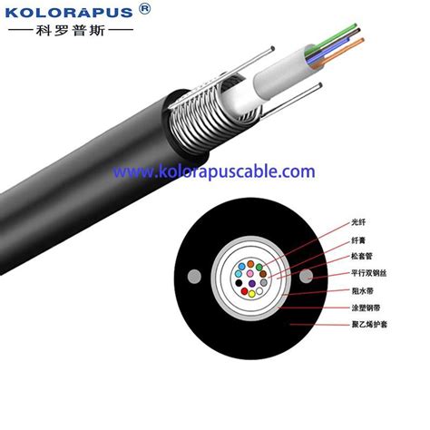 Outdoor Single Mode Fiber Optic Cable Gyxtw Central Bundle Tube Light