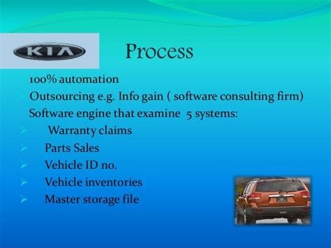 Positioning Strategy Of Kia Motors 7ps