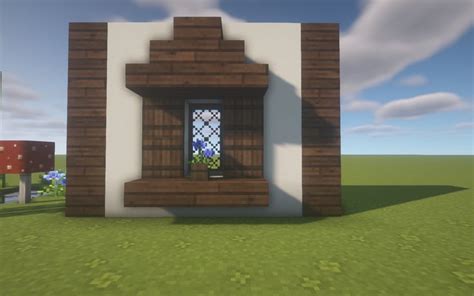 Spruce Window Design Minecraft Plans Cute Minecraft Houses