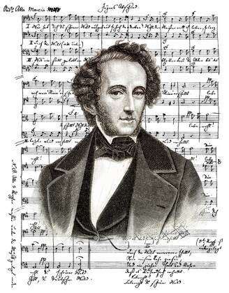 Historische Noten Handschrift Von Jakob Ludwig Felix Mendelssohn Bartholdy