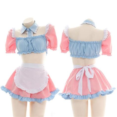 Loving Cutout Cute Maid Suit Cosplay Costume