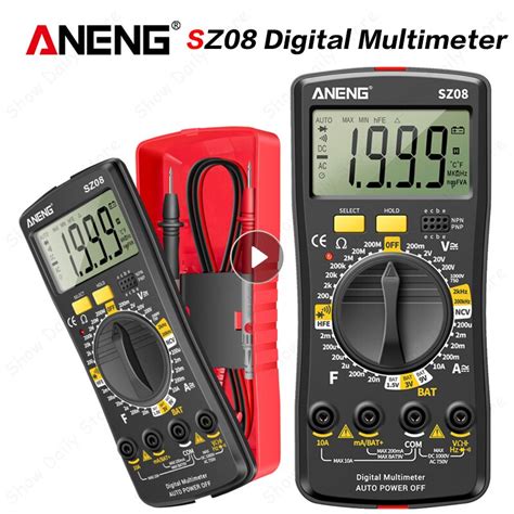 ANENG SZ08 Digital Multimeter Ultra Thin Storage Professional