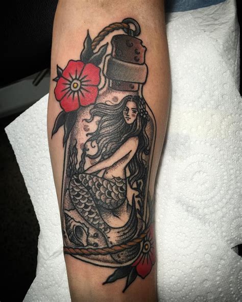 American Traditional Mermaid Tattoo Traditional Mermaid Tattoo Traditional Tattoo Tattoos