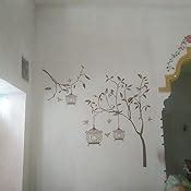 Decals Design Tree With Birds And Cages Wall Sticker Pvc Vinyl