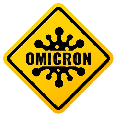 Signo De Advertencia De Virus Omicron Ilustraci N Del Vector