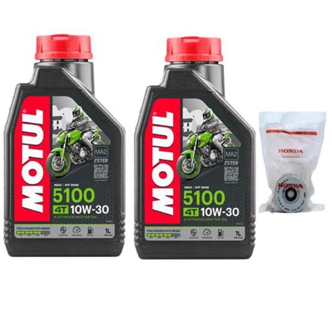 Kit Filtro Oleo Oleo W Twister Cb Xre Honda Motul