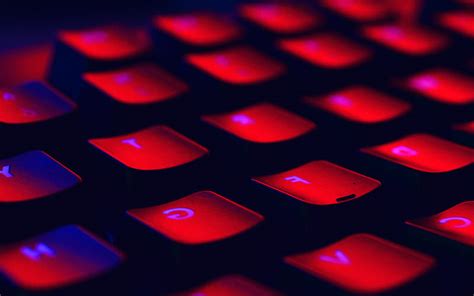 Dark Red Keyboard Coding Blue Hd Wallpaper Peakpx