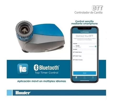 Programador Riego Hunter De Canilla Con Bluetooth Btt