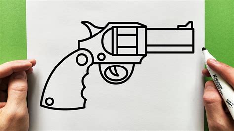 C Mo Dibujar Una Pistola Dibujo Youtube