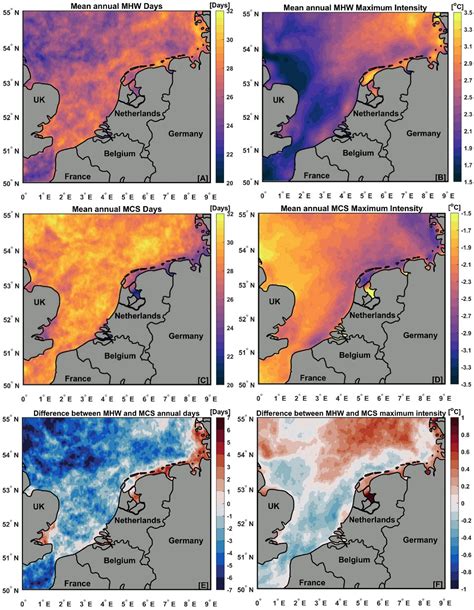 Frontiers Extreme Marine Heatwaves And Cold Spells Events In The