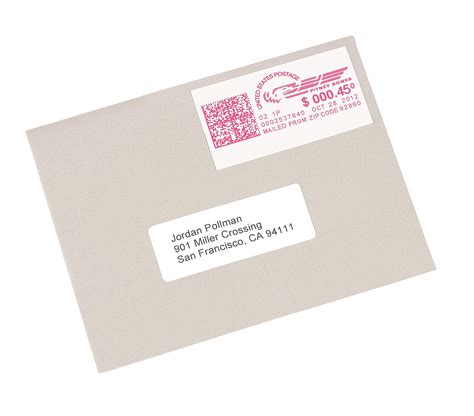 Avery Postage Meter Labels 1-1/2 X 2-3/4, Pack Of 160 (5288) on Galleon ...