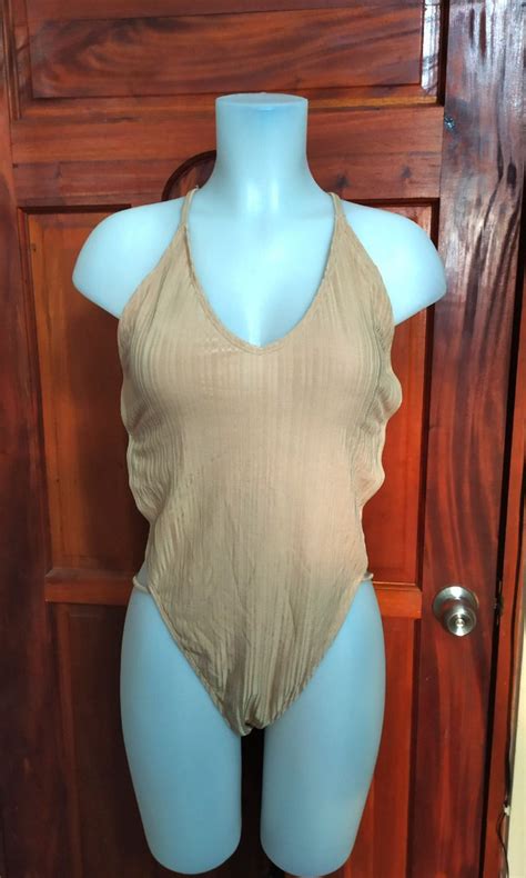 Shein Sexy Nude One Piece Swimsuit Xl On Carousell