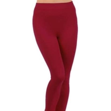 Yelete Pants And Jumpsuits Seamless Form Fitting Soft Fleece Leggings