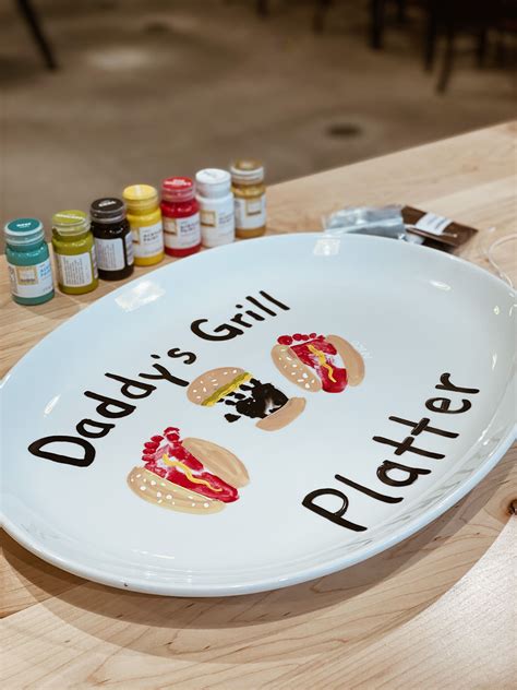 Dad S Grill Platter Father S Day Diy Diy Father S Day Crafts