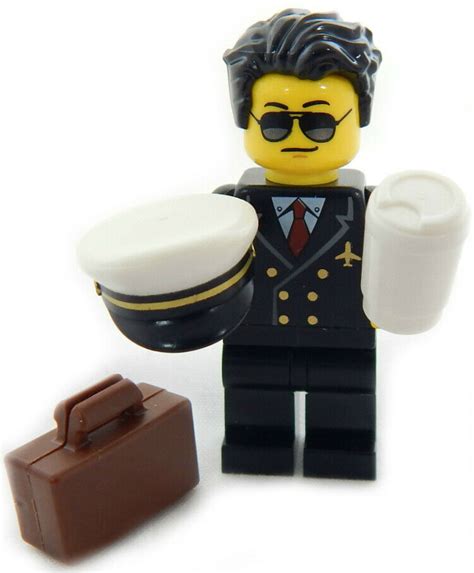 Lego Pilot Minifig With Briefcase And Coffee The Minifig Club