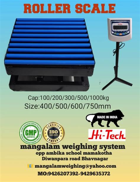 Roller Platform Scale Platform Size Mm Weighing Capacity