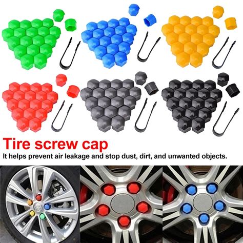 Pcs Set Mm Car Wheel Nut Caps Protection Covers Caps Anti Rust