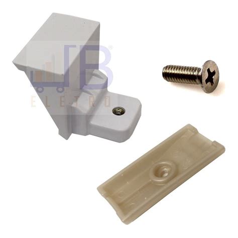 Kit Suporte Branco Puxador Geladeira Electrolux Df36a 67401599 67496214