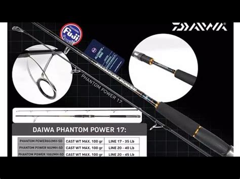 Joran Rod Daiwa Phantom Power Mh Youtube