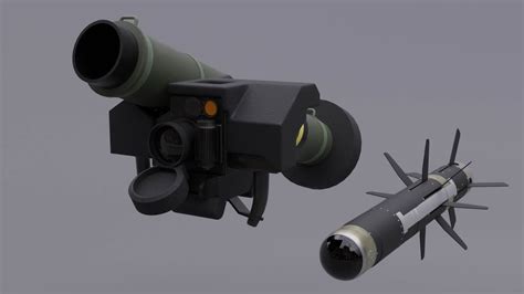 Javelin Fgm Anti Tank Missile D Model By Luisbcompany