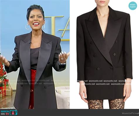 WornOnTV Tamrons Black Oversized Blazer On Tamron Hall Show Tamron