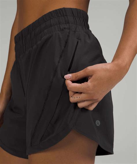 Lululemon Track That High Rise Lined Short Black Lulu Fanatics