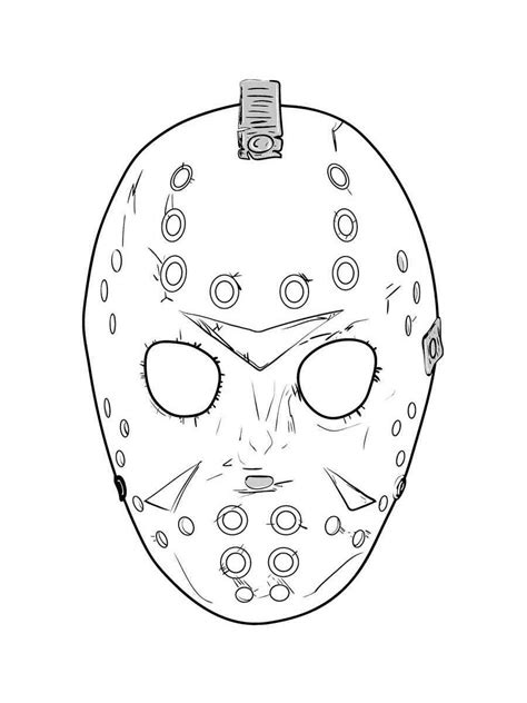 Jason Voorhees Coloring Pages Maryannjesse